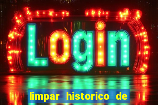 limpar historico de apostas bet365